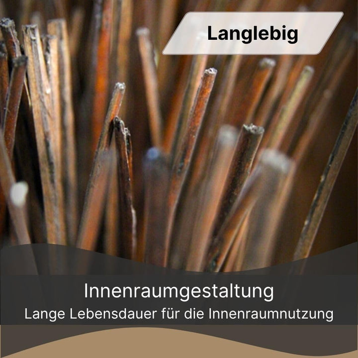 Design RAUMTEILER Nature | 160x120 cm (LxB), Weidenholz, braun | Raumtrenner, Trennwand, Paravent, B