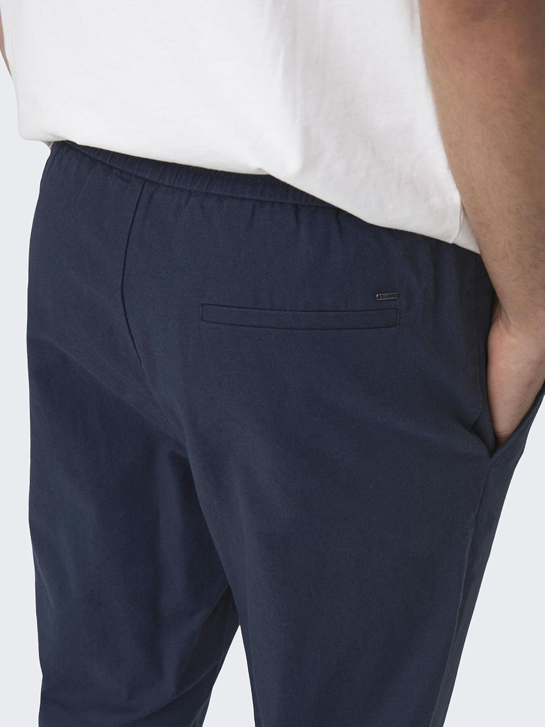 ONLY & SONS Male Jogginghose Verjüngt Mid Rise Hose XL Dark Navy, XL Dark Navy