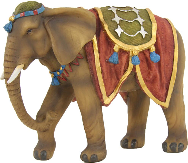FADEDA Elefant/Höhe:12 cm/handbemalt/detailgetreue Krippen Figuren - Weihnachten Tisch Dekoration Kr