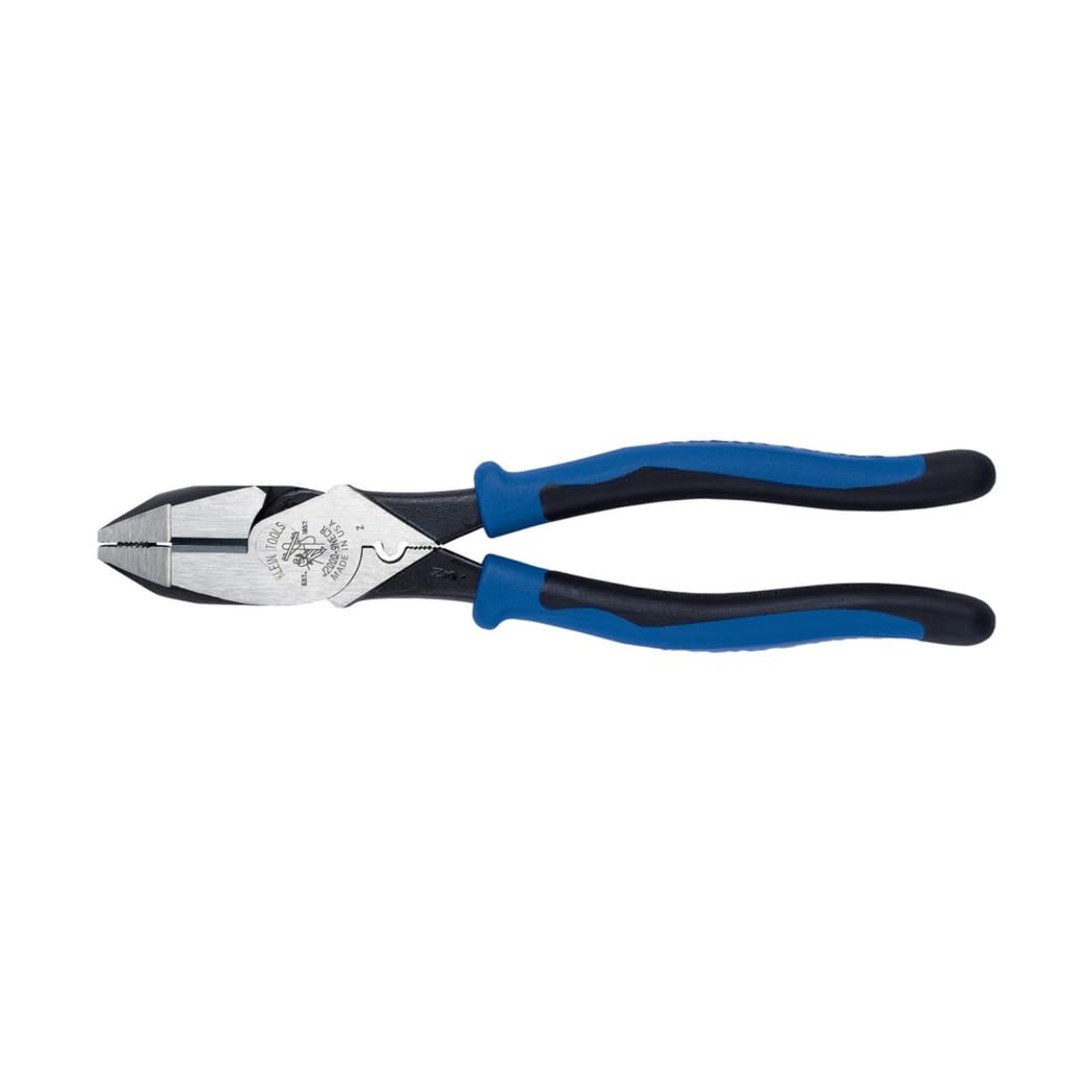 Klein Tools Hohe Hebelwirkung Seitenschneider, J2000-9NECR HD Schneider mit Crimper, HD Schneider mi