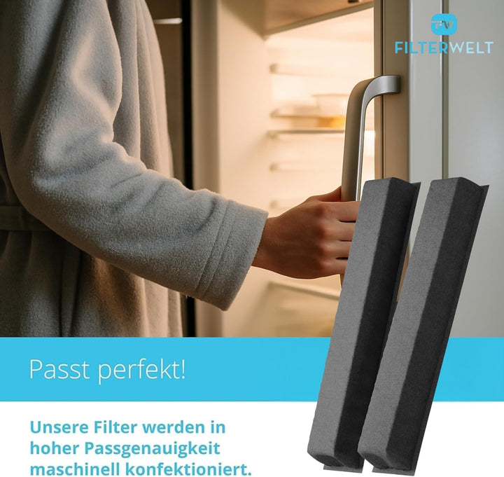 Filter Set für Miele Active AirClean Filter 7236280 / KKF-RF | Kühlschrank Luftfilter - Aktivkohlefi