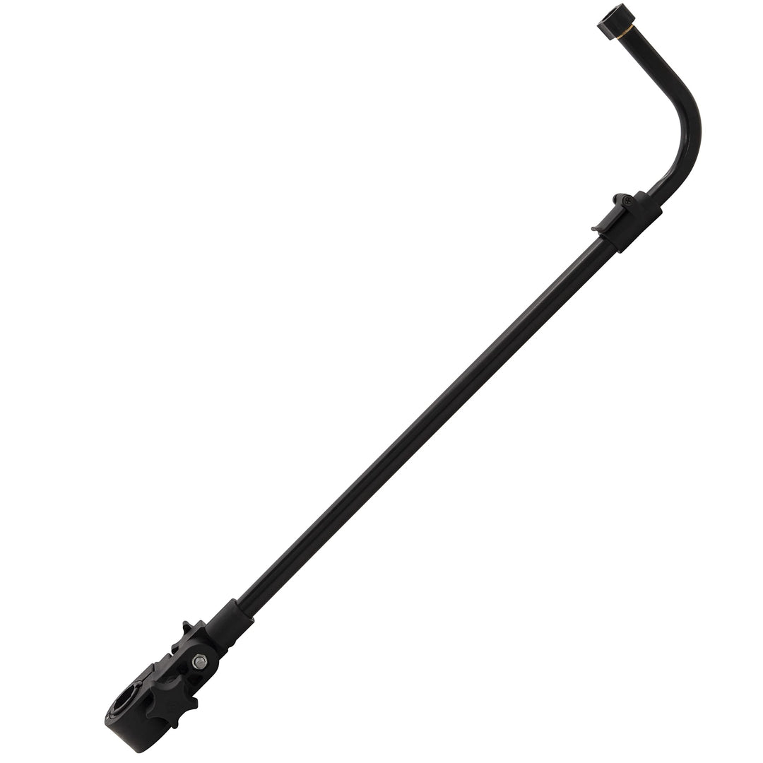 MIKADO Feederablage 65-100cm teleskopierbar für 25-36mm und 20-25mm Beine, Aluminium, Schwarz, Fisch