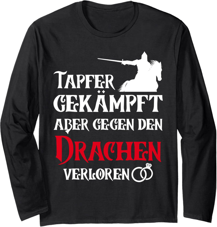 Lustiger Junggesellenabschied Pulli JGA Bräutigam Drache Langarmshirt