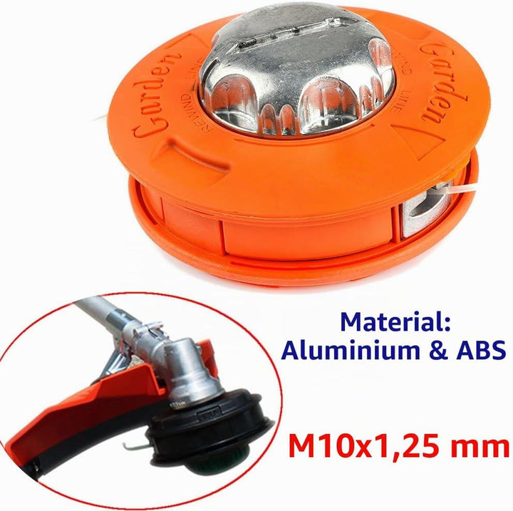 Fadenkopf Easy Load Mähkopf Fadenspule Motorsense Freischneider Rasentrimmer M10x1,25mm