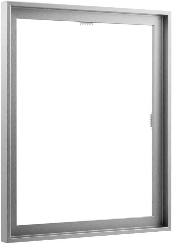 Bildershop-24 Schattenfugenrahmen LEVI 25x25cm Alu geschliffen (Dekor), 25x25cm Alu geschliffen (Dek