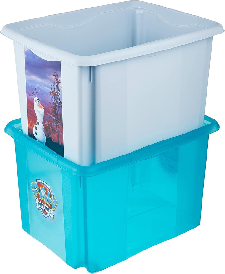 keeeper Paw Patrol Aufbewahrungsbox mit Deckel, Dreh- und stapelbar, Für Kinder, 30 l, Karolina, Fre