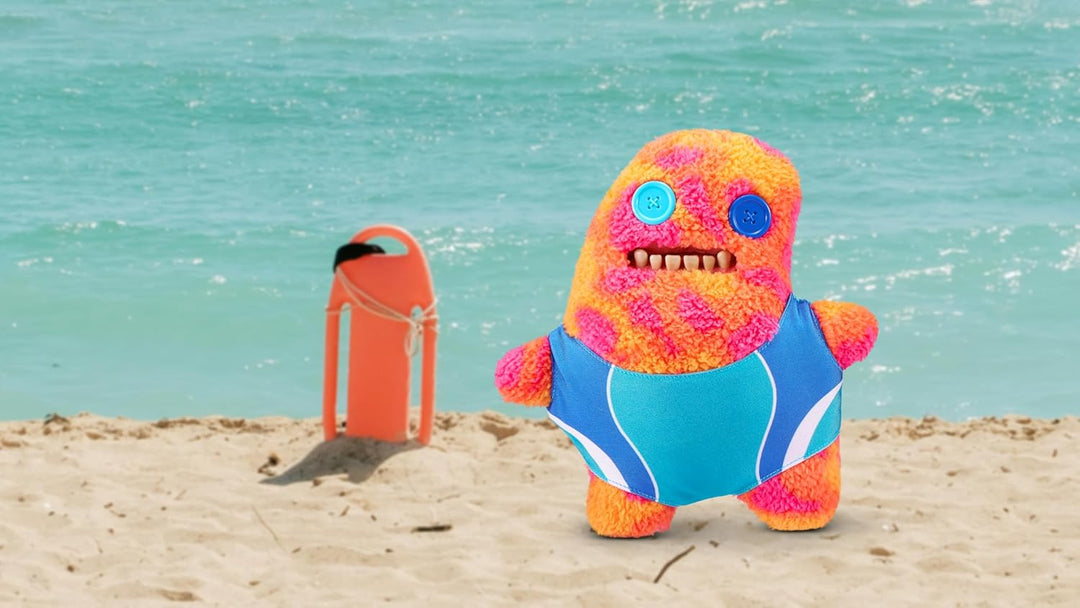 Fuggler Vacay Vibes 23 cm von ZURU, Lustiges Hässliches Monster, Plüschtier für Kinder und Erwachsen