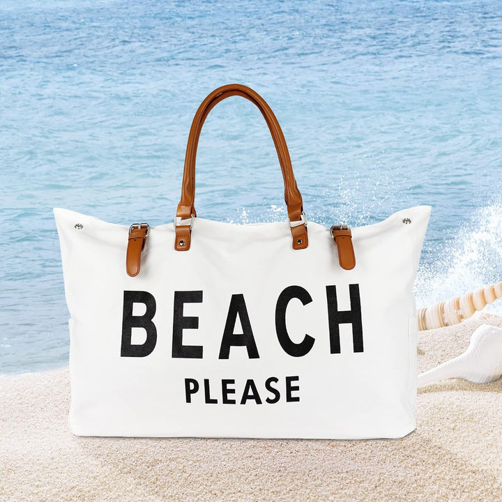 Lamyba Strandtasche für Damen, XXL Familien-Schwimmtasche, wasserdicht und sanddicht, stilvoll, geei