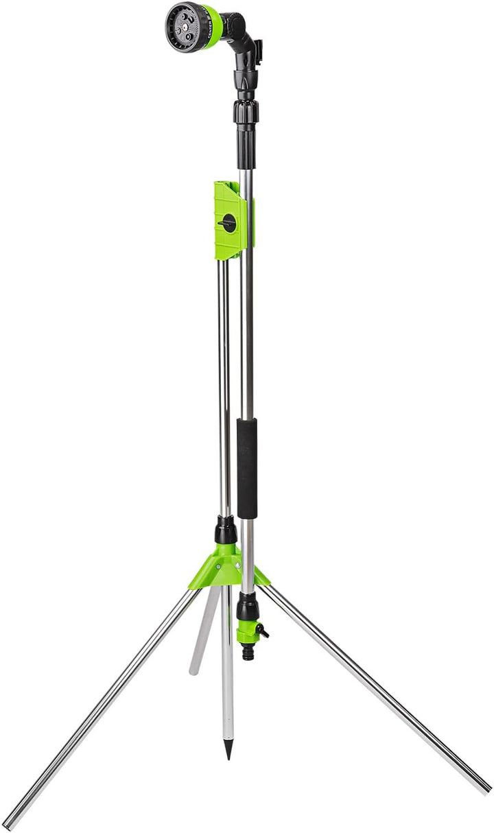DEMA Gartendusche Viktoria Teleskop 220cm Outdoor Dusche 2in1 | Camping Dusche, Gartenbrause, Giessf