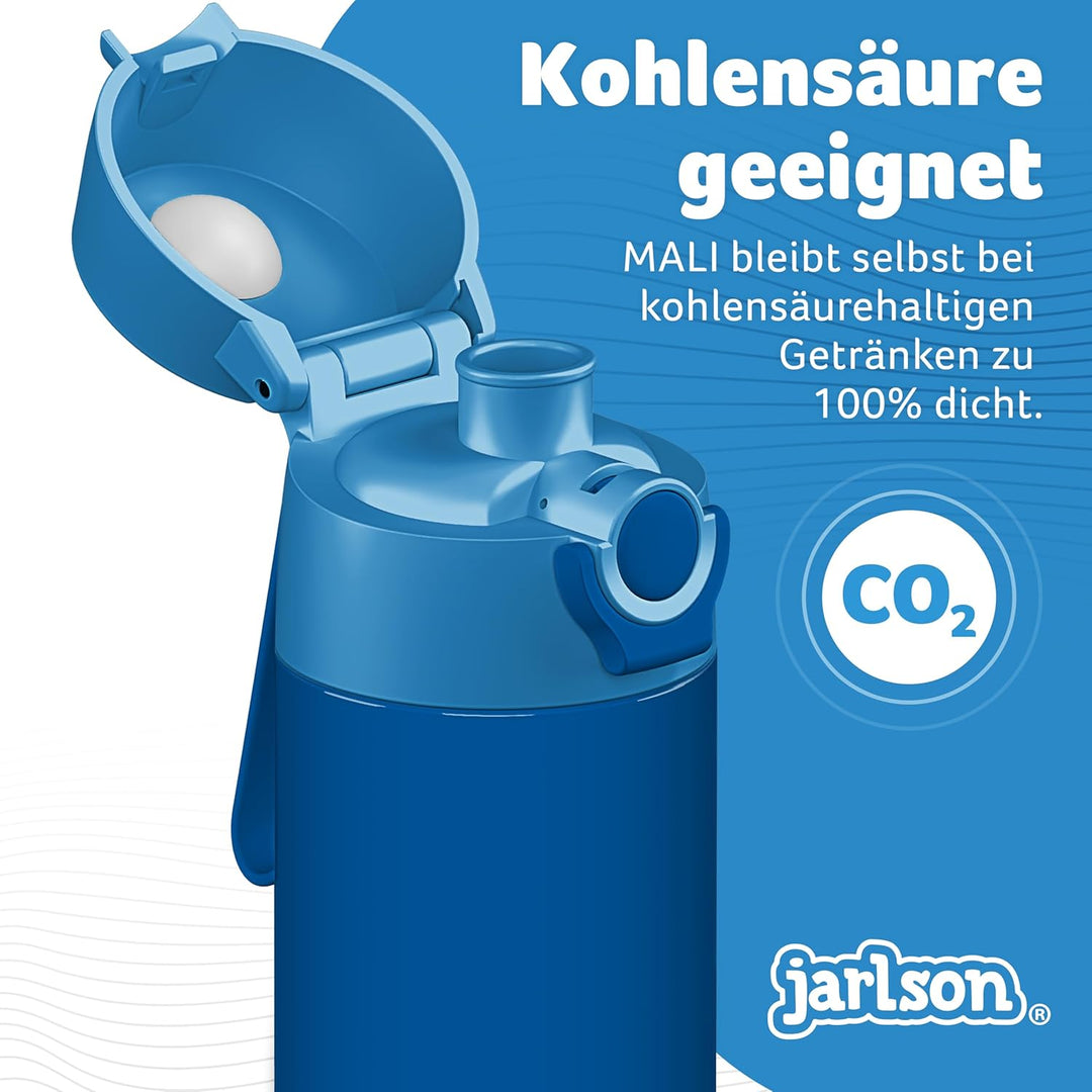 Jarlson® Trinkflasche Kinder Edelstahl MALI [THERMOSFLASCHE] - Kindertrinkflasche Auslaufsicher - Th