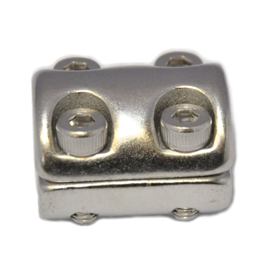 Klemmring für Drahtseil 6mm 4 Stück Drahtseilklemmring 2-tlg. mit 4 Schrauben Seilklemme Edelstahl A