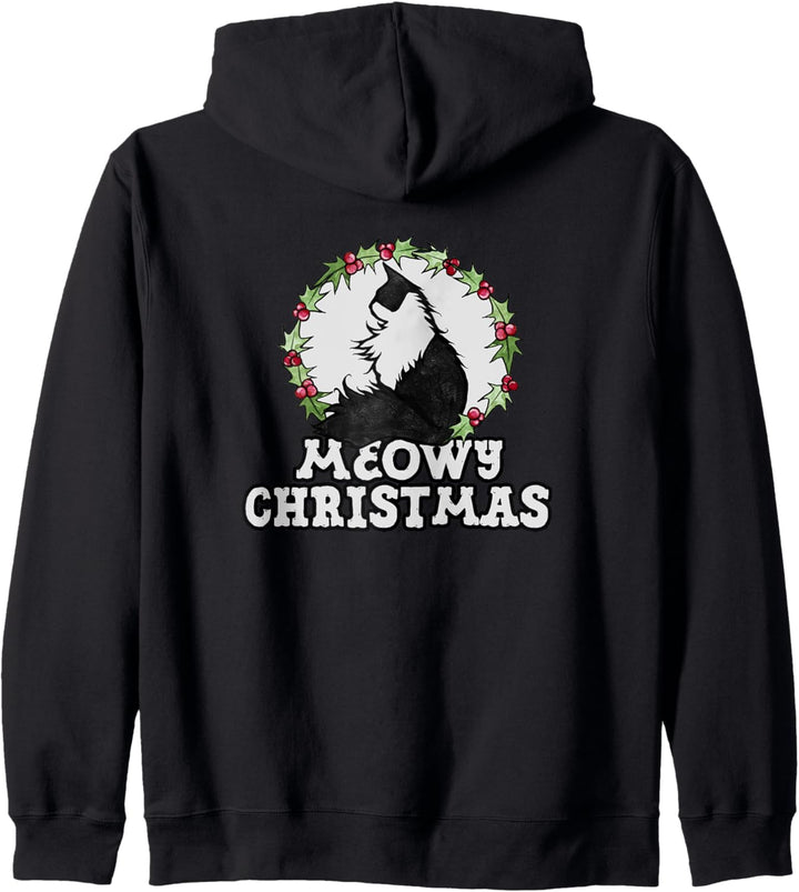 I Love Christmas Tuxedo Cat Christmas Kapuzenjacke