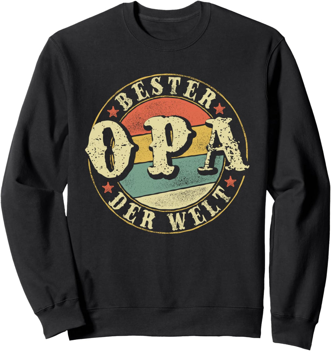 Vintage Bester Opa der Welt Vatertag Grossvater Sweatshirt