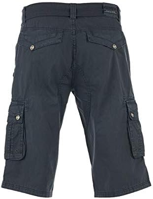 riverso Cargo Shorts Herren mit Gürtel Regular Fit RIVAnton Kurze Hosen Cargoshorts Sommer 100% Baum