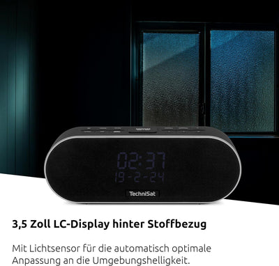 TechniSat DIGITRADIO 53 BT – Premium-Stereo-Radiowecker mit USB-Ladefunktion (DAB+, UKW, Uhr-/ Datum