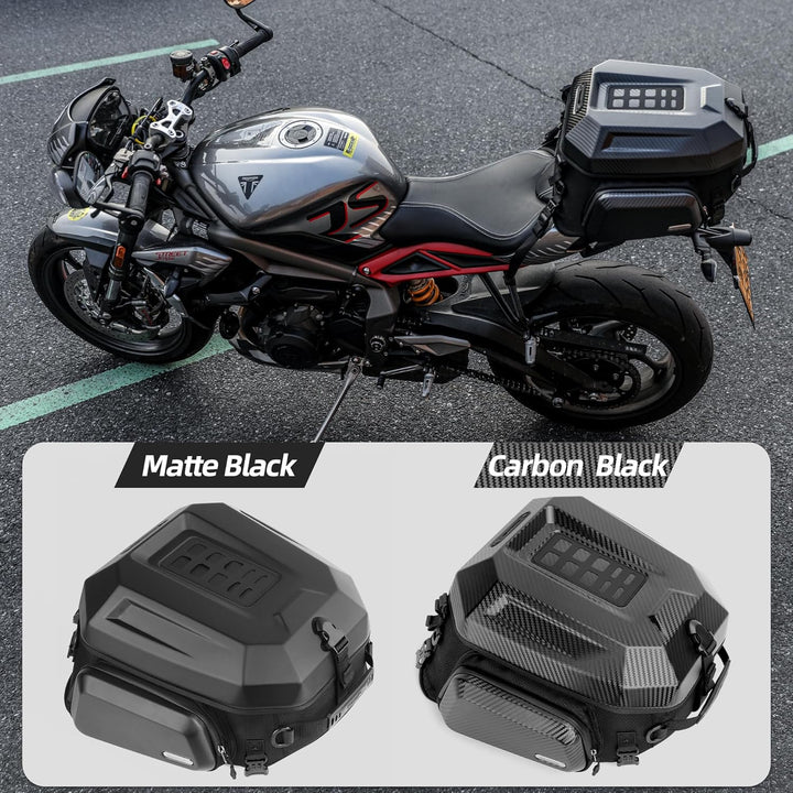 Rhinowalk Motorrad-Hecktasche, Reisegepäck, erweiterbare Motorrad-Helmtasche, 23 l–35 l, wasserdicht
