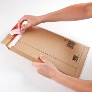 ColomPac CP 010.01 Versandtaschen 150x250 mm aus Wellpappe, braun - 100 Stück, 100