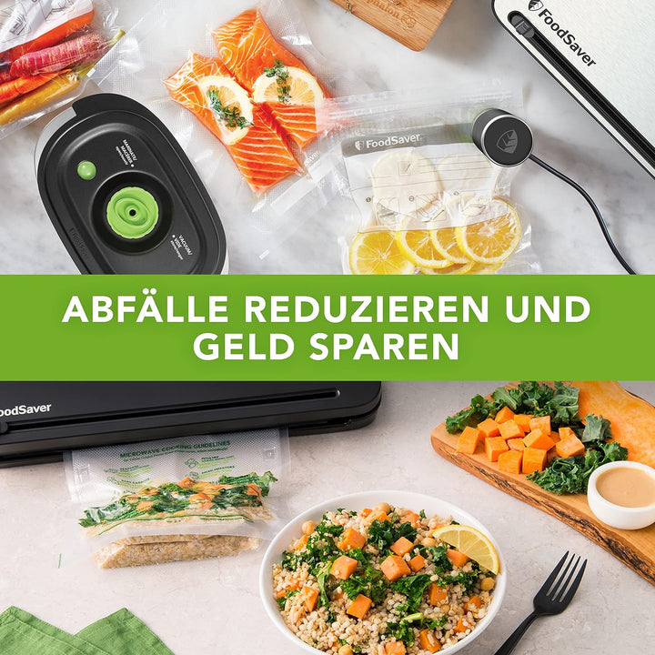 FoodSaver Vakuumiergerät für Lebensmittel | Vollautomatischer Vakuumierer mit Rollenaufbewahrung &amp; S