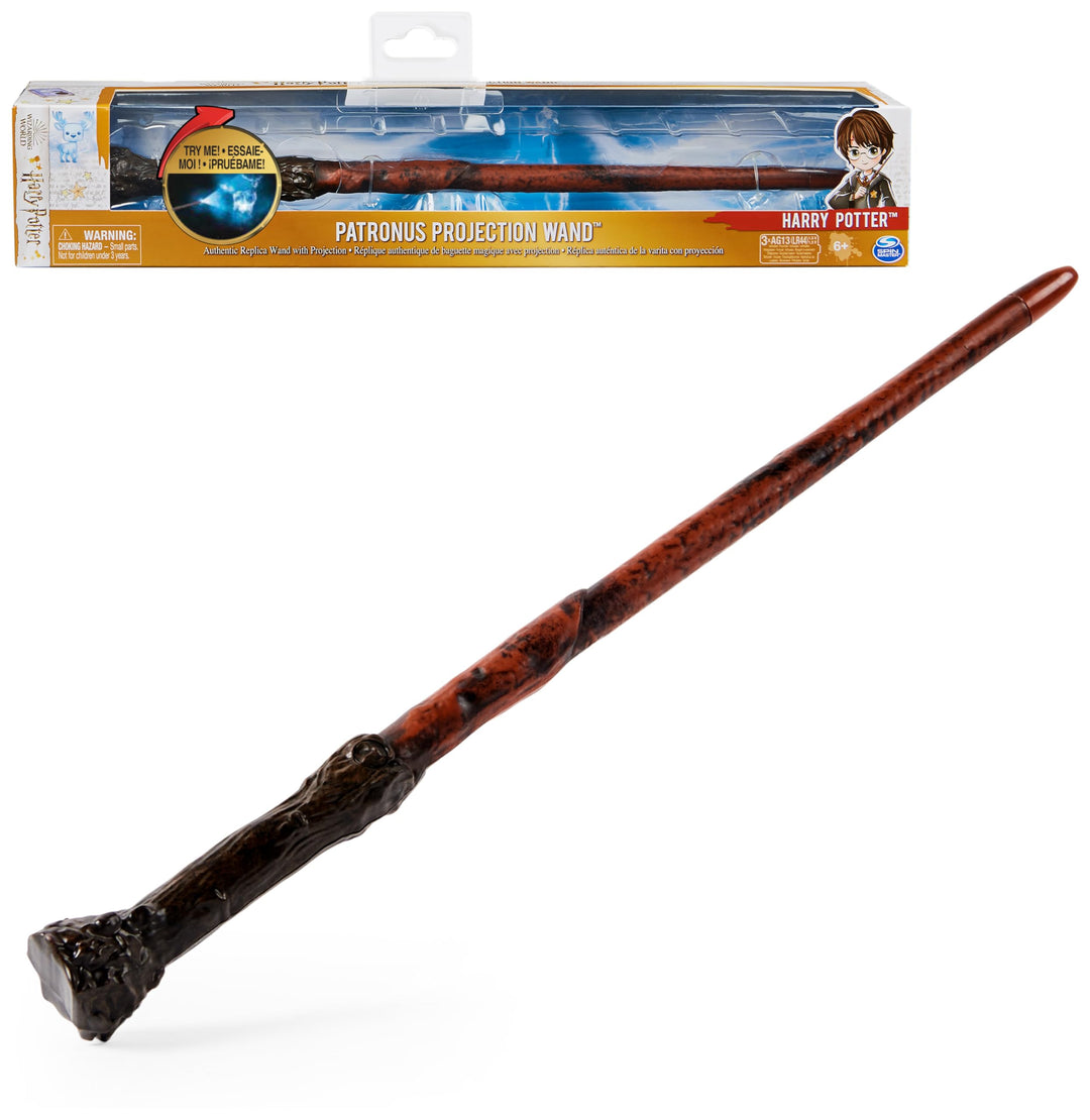 Wizarding World Harry Potter - Leuchtzauberstab von Harry Potter mit Patronus-Projektion, ca. 33 cm