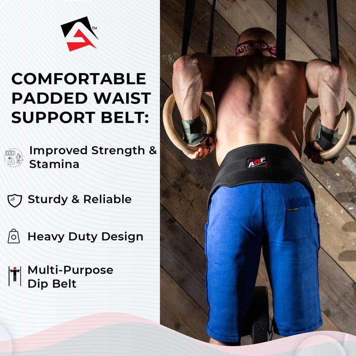 AQF Dip Gürtel Mit Stahlkette, Neopren Fitness Gewichthebergürtel, Gewichtsgürtel, Bodybuilding Dip