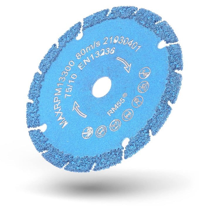 PRODIAMANT 75mm Multicut Diamant Trennscheibe für akku Winkelschleifer 76mm Akkuflex Titanit-Segment