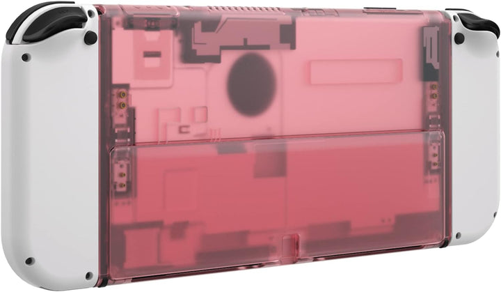eXtremeRate Rückeite Case Gehäuse für Switch OLED Konsole,Custom DIY-Ersatz Hülle Back Cover mit Kic
