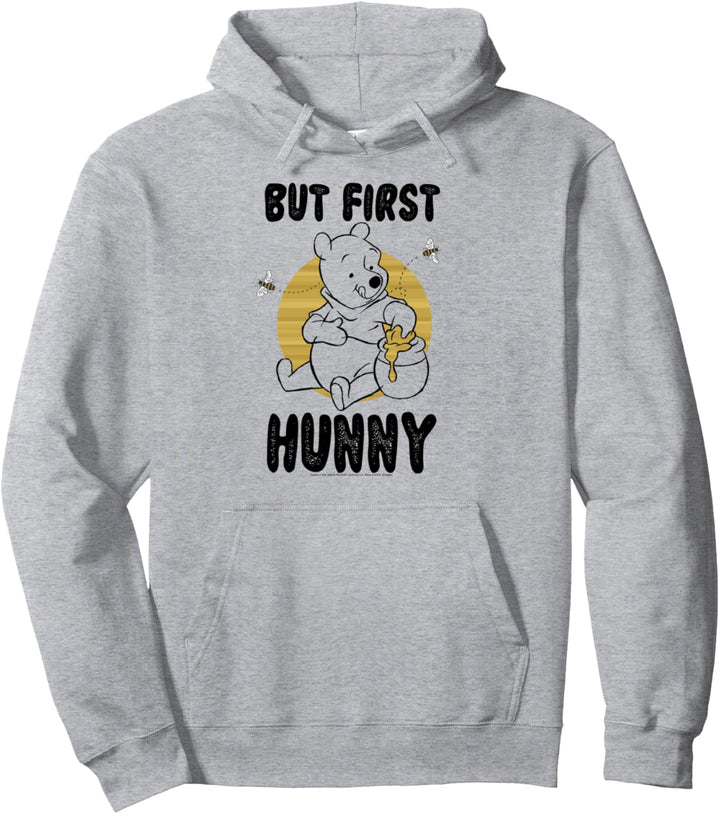 Disney Winnie The Pooh But First Hunny Honey Pullover Hoodie
