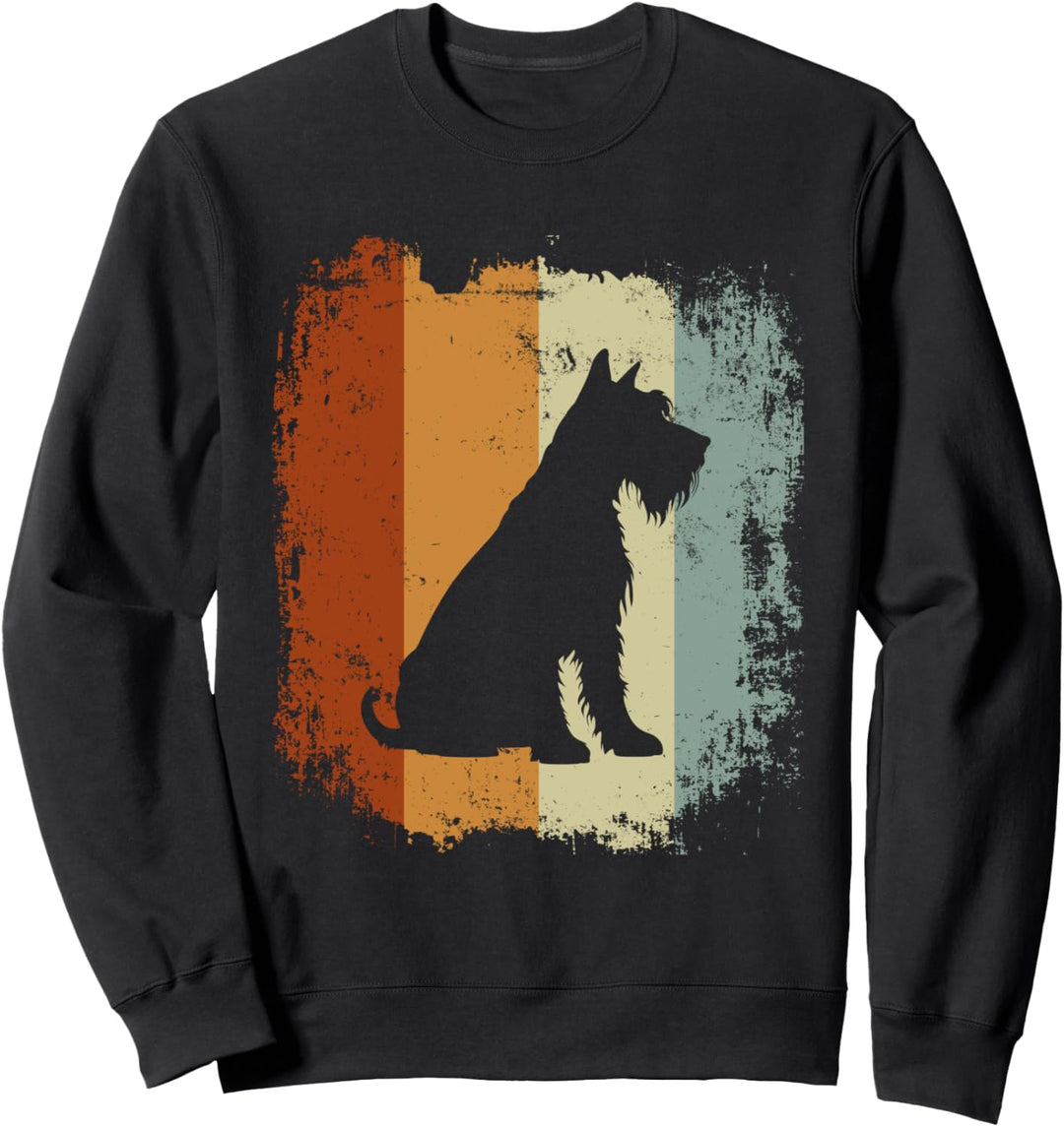 Retro Style Riesenschnauzer Hund Sweatshirt