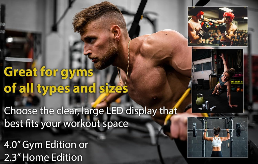 Flex Timer Wanduhr digital – Heim-Fitnessstudio Edition – Intervall Timer für Fitnesstraining im Fit