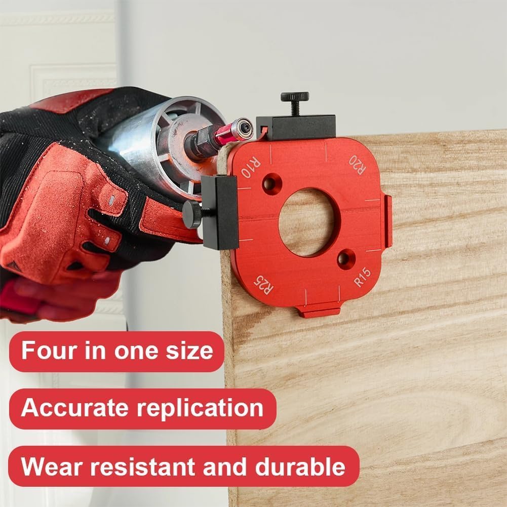 Eckenradius Frässchablone R10-R50, Frässchablone Hobel multifunktional, Hobel Frässchablone, Kleider