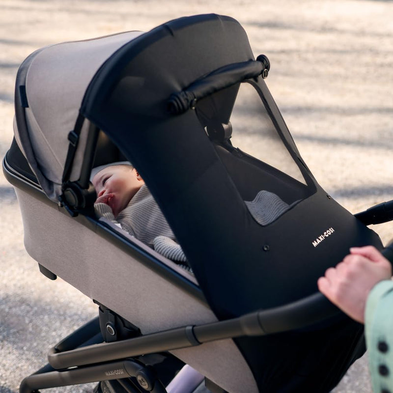 Maxi-Cosi Sonnenverdeck, kompatibel mit Maxi-Cosi Babywannen, Kinderwagen und Babyschalen, Sonnensch