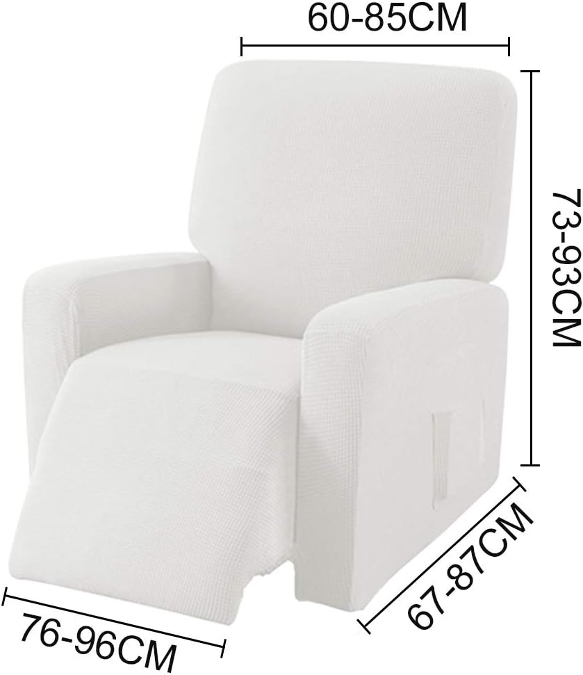 EBETA E Jacquard Sesselbezug, Sesselschoner, Stretchhusse für Relaxsessel Komplett, Elastisch Bezug