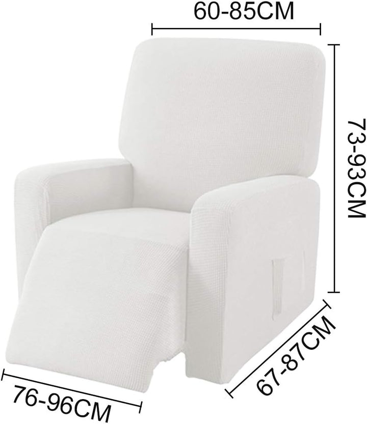 EBETA E Jacquard Sesselbezug, Sesselschoner, Stretchhusse für Relaxsessel Komplett, Elastisch Bezug