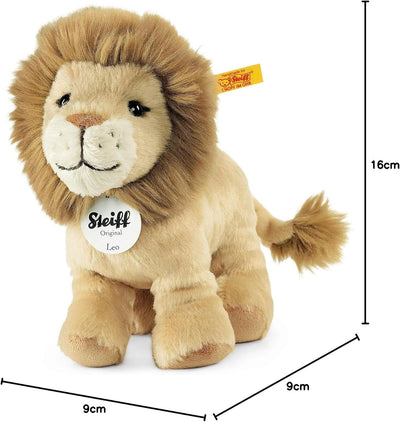 Steiff 066658 Leo Lion Löwe, Beige, 16 cm, Beige