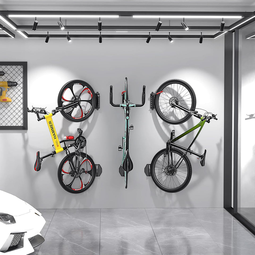 Housolution Drehbare Fahrrad-Wandhalterung, Vertikaler Fahrradaufhänger für die Garage, Mountainbike
