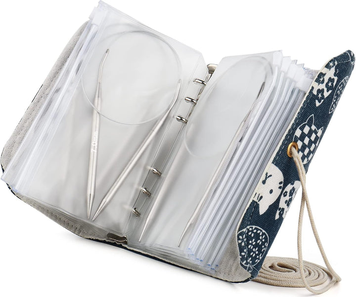 Coopay Rundstricknadel Set mit Exquisit Etui, Edelstahl Stricknadeln Rundstricknadel 60 cm, Metall R