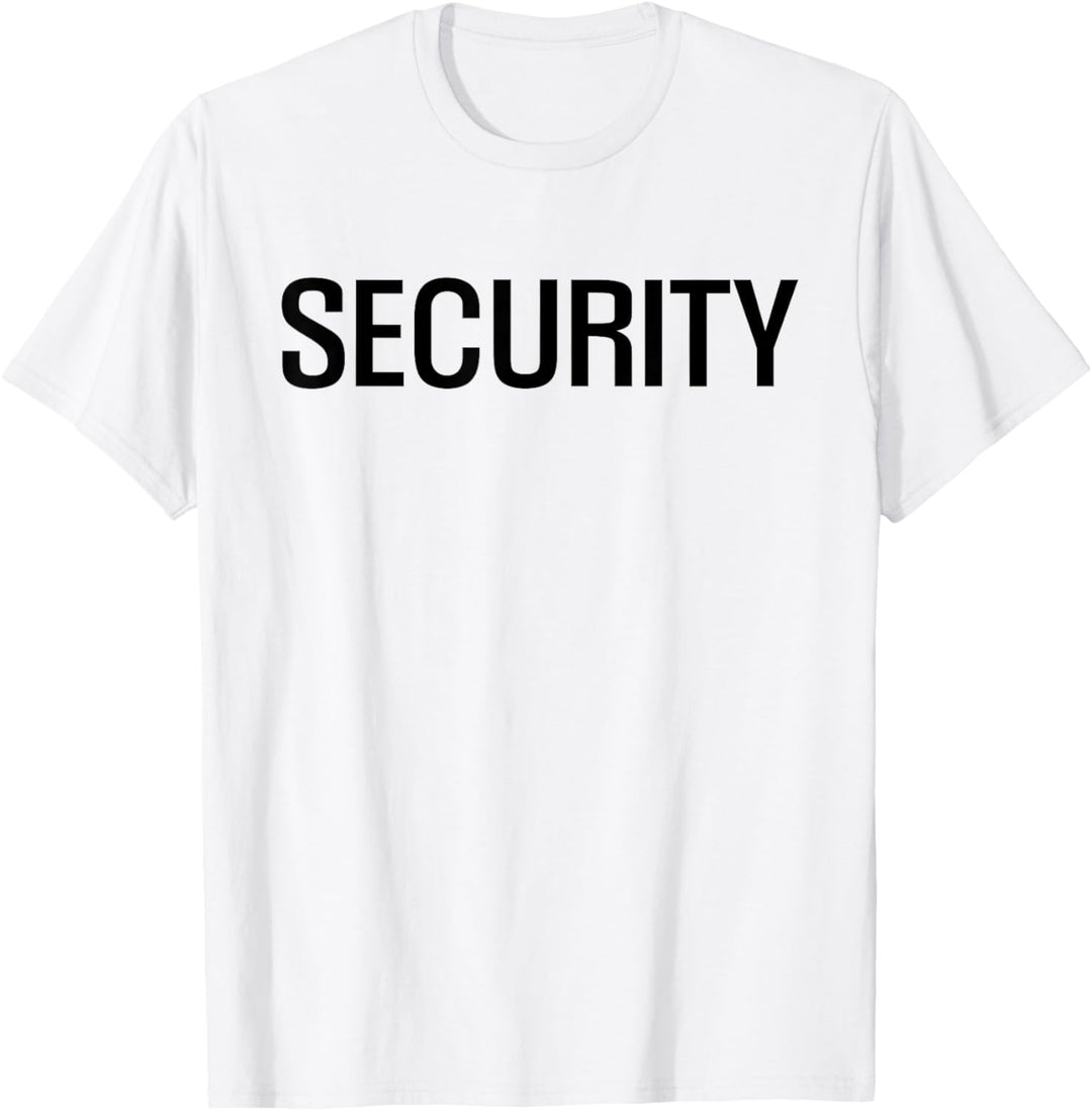 Englisch SECURITY Doppelseitiges Sicherheits personal T-Shirt