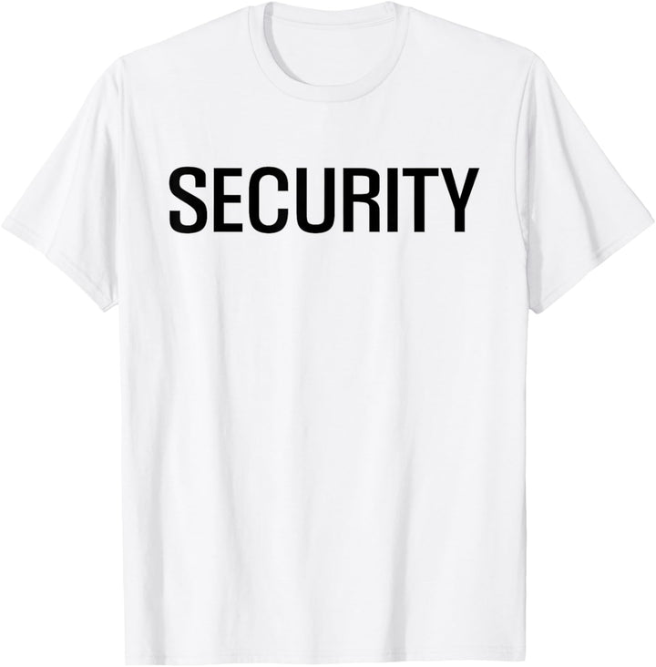 Englisch SECURITY Doppelseitiges Sicherheits personal T-Shirt