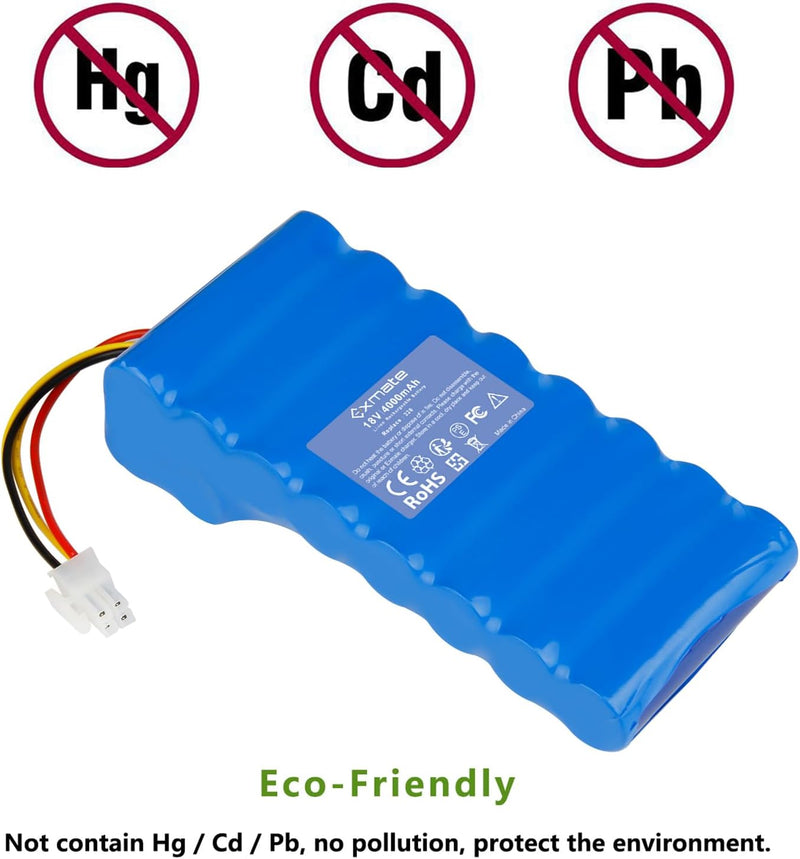 Exmate 18V 4000mAh Akku Ersatzakku für Husqvarna Automower 320, 330X, 420, 430, 430X, 440, 450X, 520