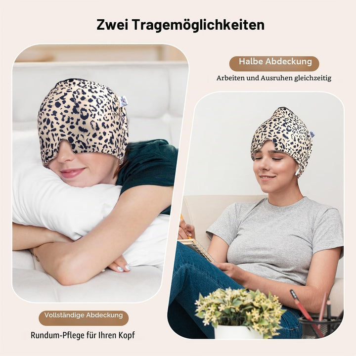 my novel things 2 Stück Migräne Maske und Augenmaske Kühlend, Migräne Kühlmaske, Migraine Relief Cap