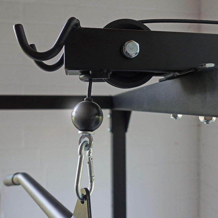 FVLFIL Drahtseile24 Stahlseil ummantelt für Fitnessgerät mit Ösen | 4mm (3 auf 4) Stärke | 140 kg Nu