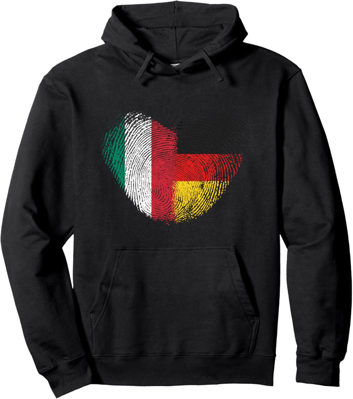 Italien Fingerabdruck für stolze Deutsch-Italiener Pullover Hoodie