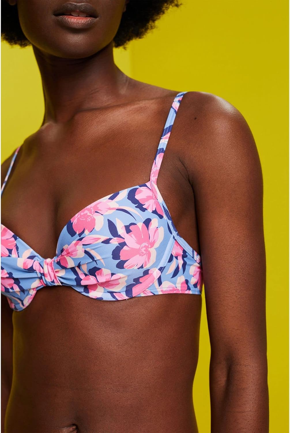 ESPRIT Recycelt: Wattiertes Bügel-Bikinitop
