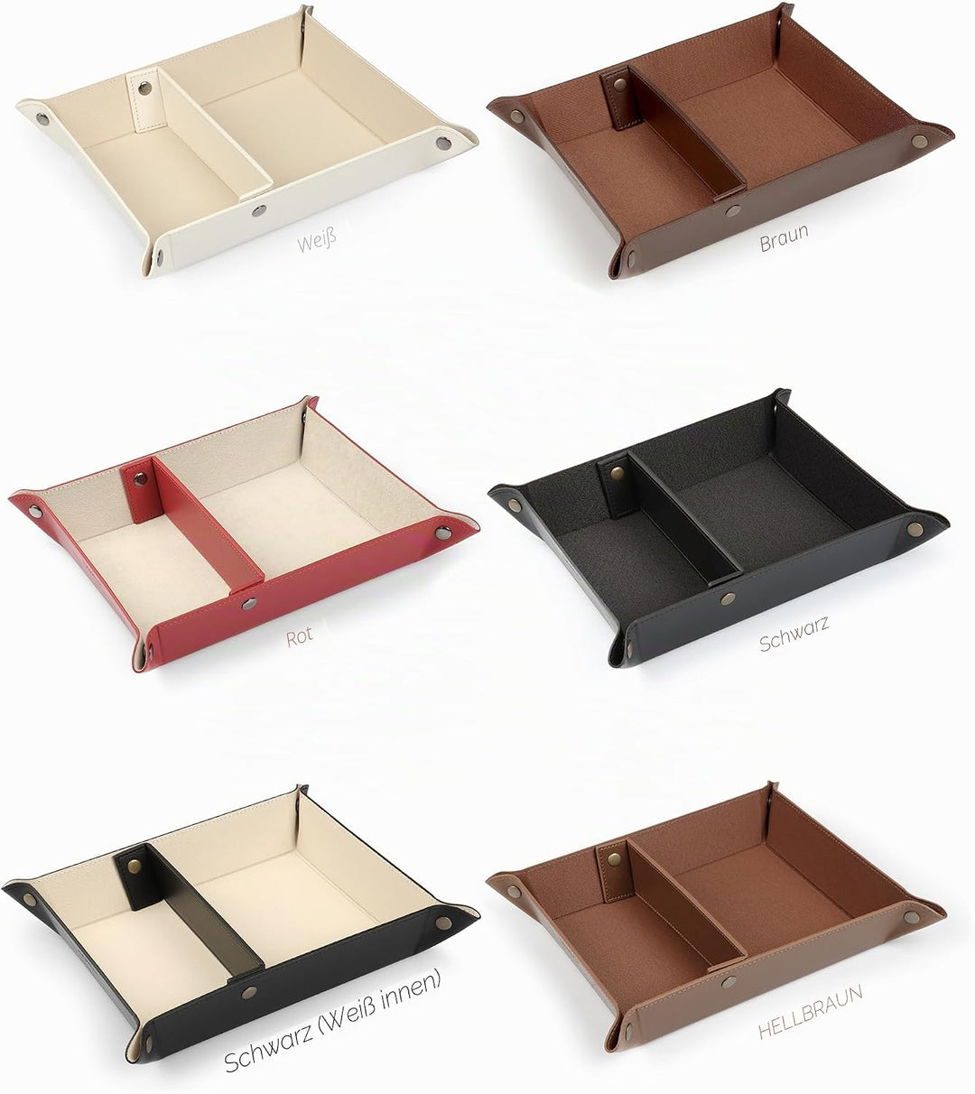 Londo Leder Taschenleerer - Vide Poche - Ledertablett Organizer, Praktische Aufbewahrungsbox - für G