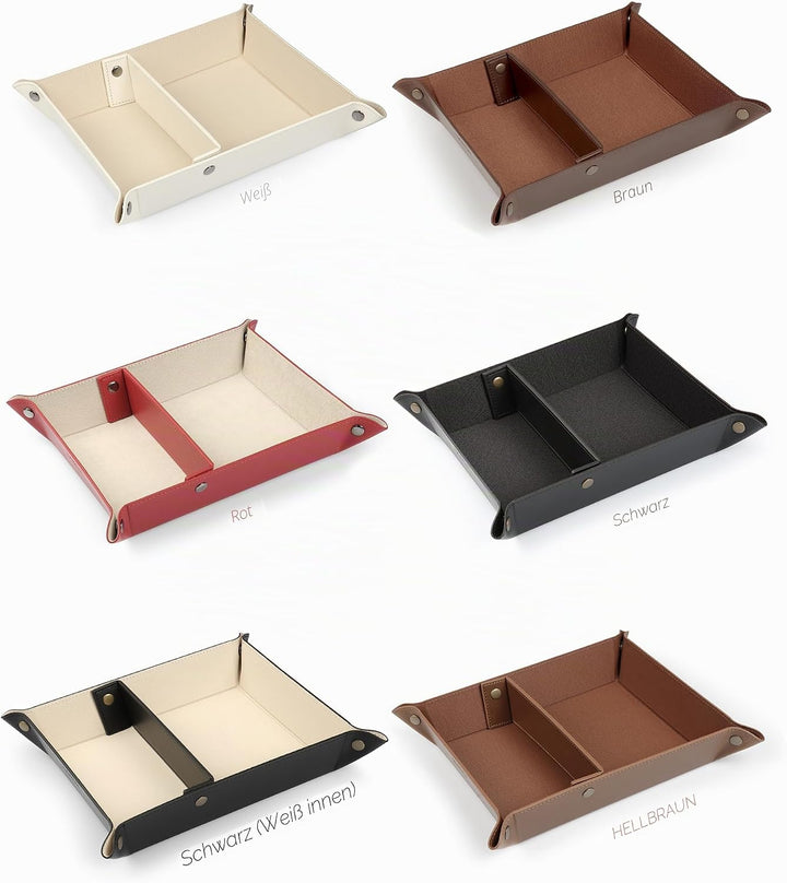 Londo Leder Taschenleerer - Vide Poche - Ledertablett Organizer, Praktische Aufbewahrungsbox - für G