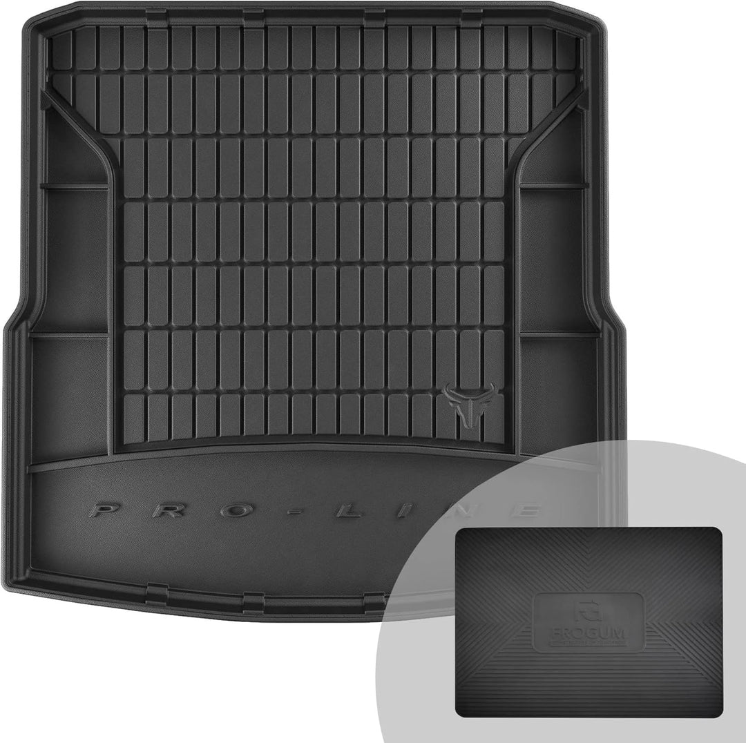 FROGUM ProLine 3D Gummimatte Exklusive Auto Kofferraummatte Kofferraumwanne für Skoda Superb II 2008
