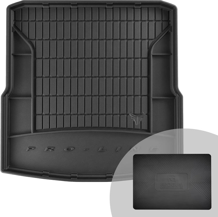FROGUM ProLine 3D Gummimatte Exklusive Auto Kofferraummatte Kofferraumwanne für Skoda Superb II 2008