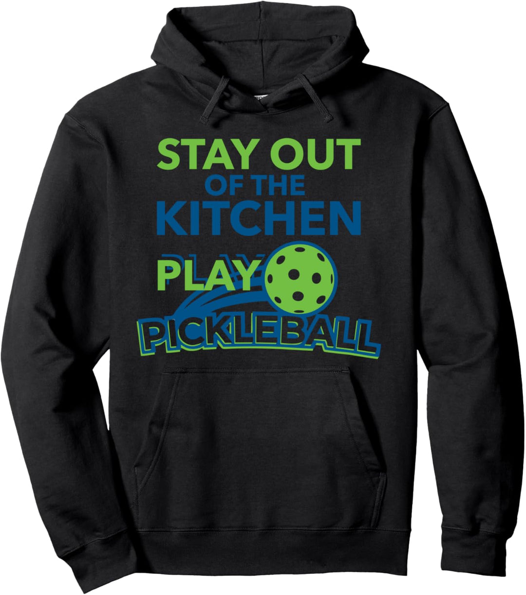 Lustiger Pickleball Stay Out Of Kitchen Play Pickleball Pullover Hoodie