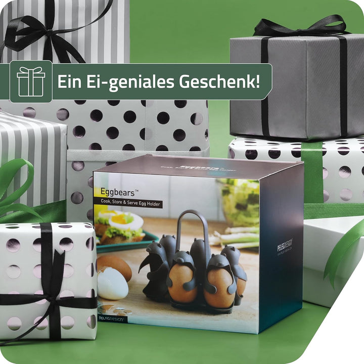 PELEG DESIGN - Eggbears | Universal-Eierhalter | Eierkocher | Eierbecher | Eierbox | Eierbecher lust