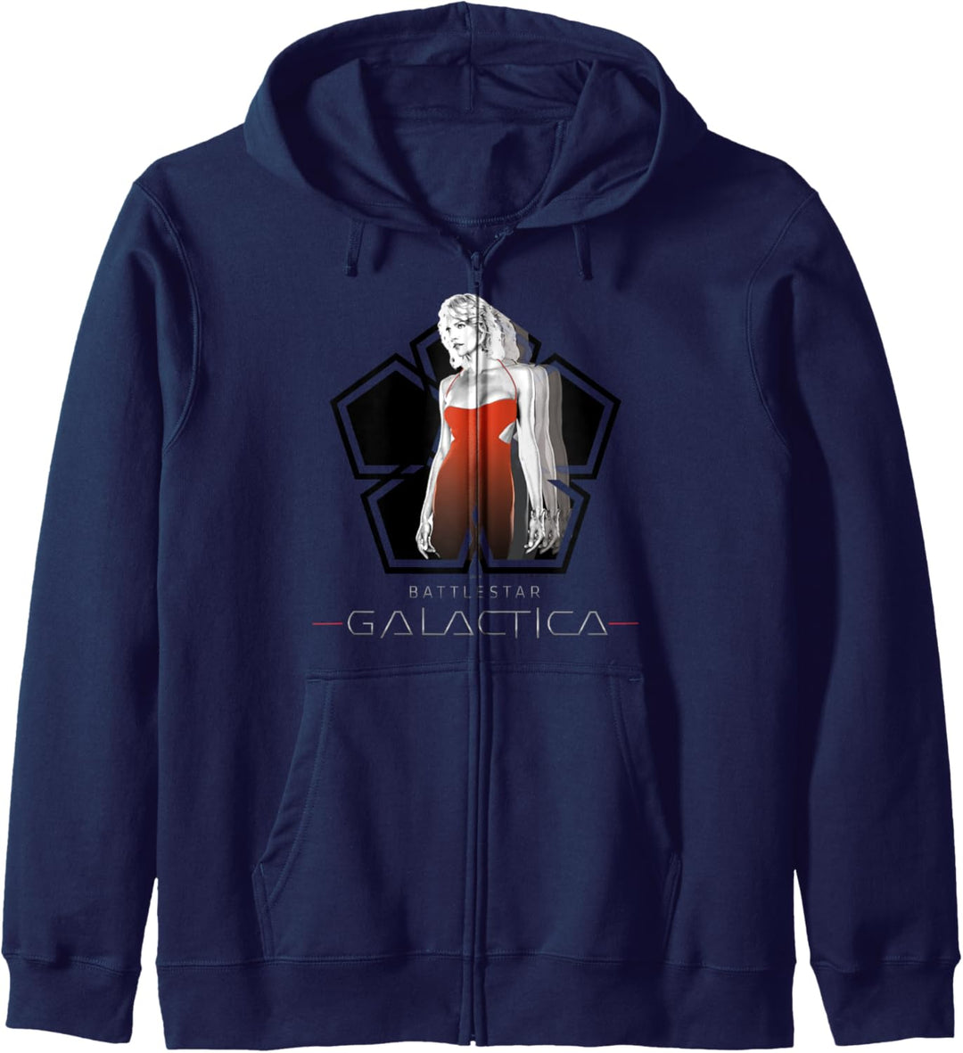 Battlestar Galactica Number 6 Portrait Kapuzenjacke